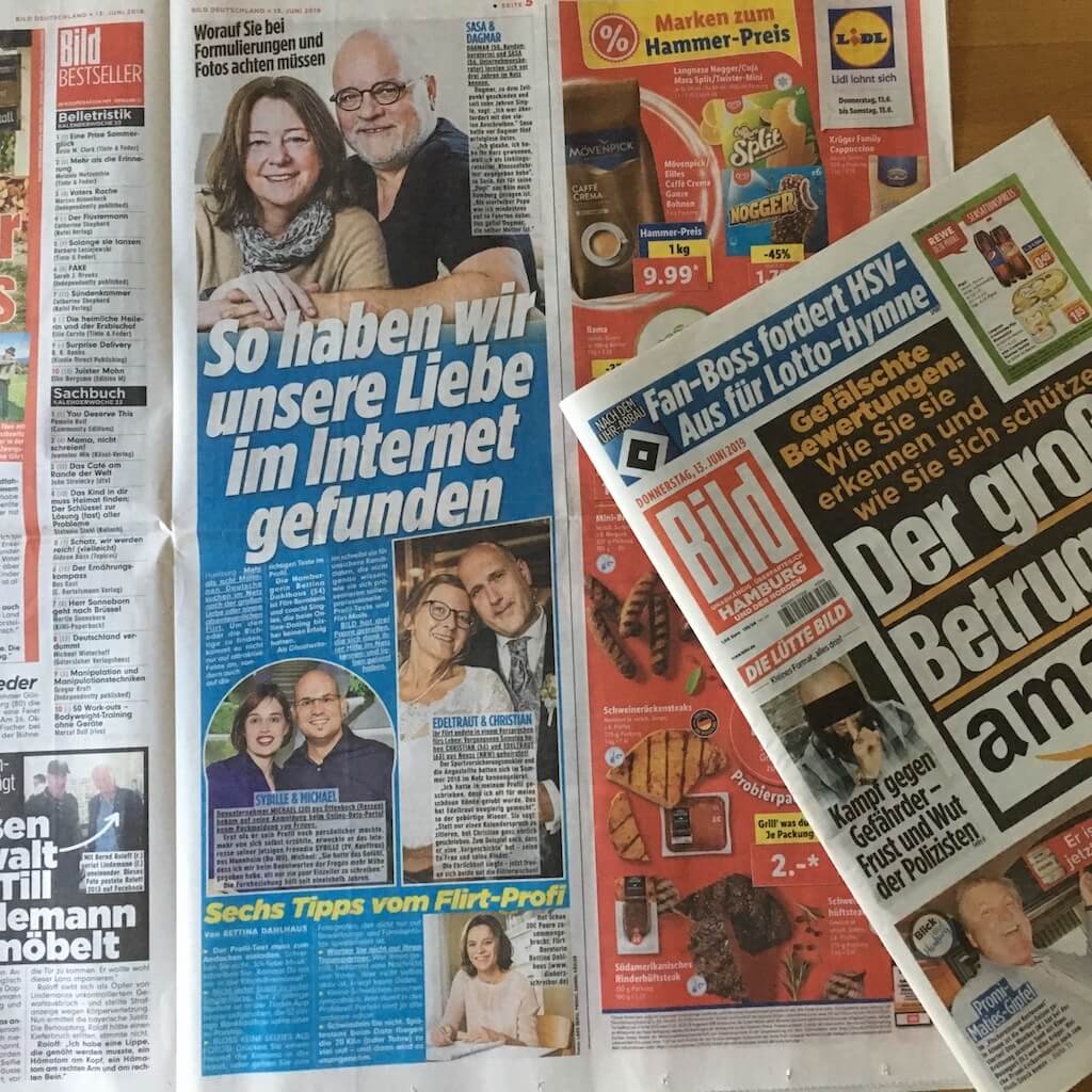 Mit Hilfe der Herzschreiber die Liebe im Internet gefunden