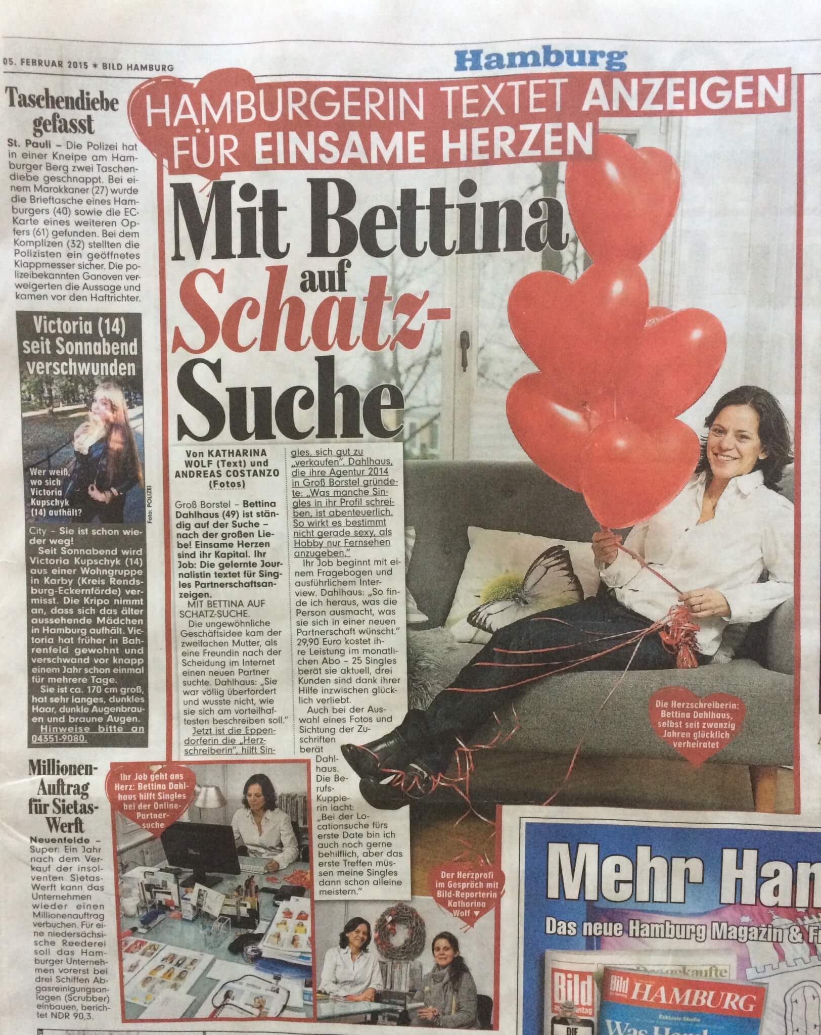 Online partnersuche text