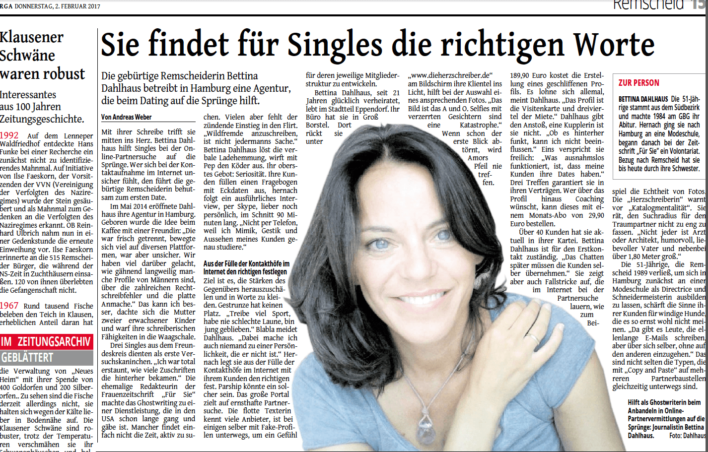 Ghostwriter partnersuche