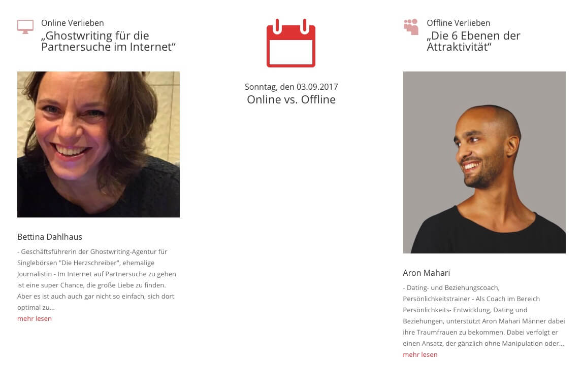 Online-dating für und gegen